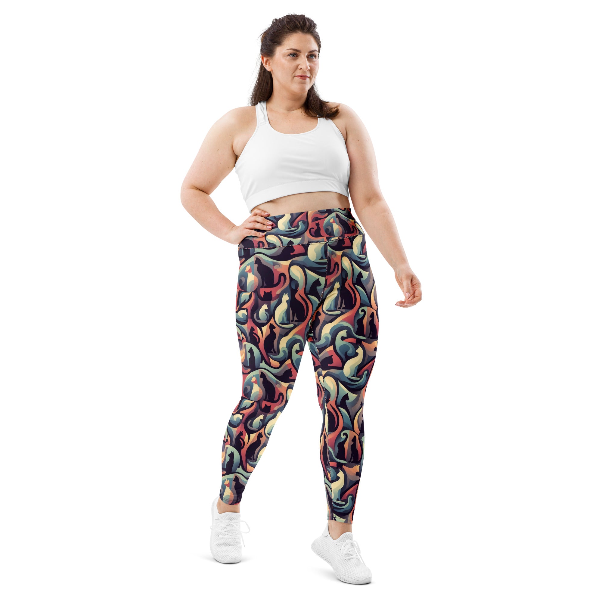Kitty Silhouette Leggings | Plus Size